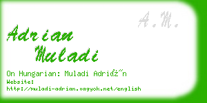 adrian muladi business card